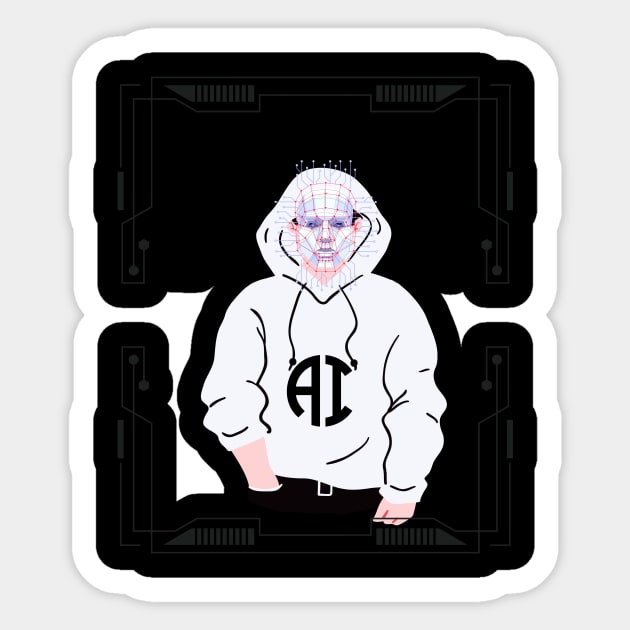 I'm Actually an AI in Disguise Sticker by AlgoAttire